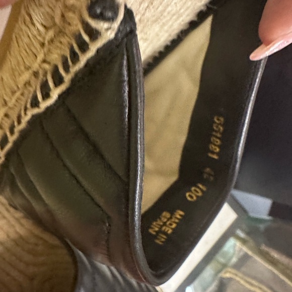 GUCCI Charlotte Matelasse gold GG logo platform espadrille jute mule - Picture 3 of 7